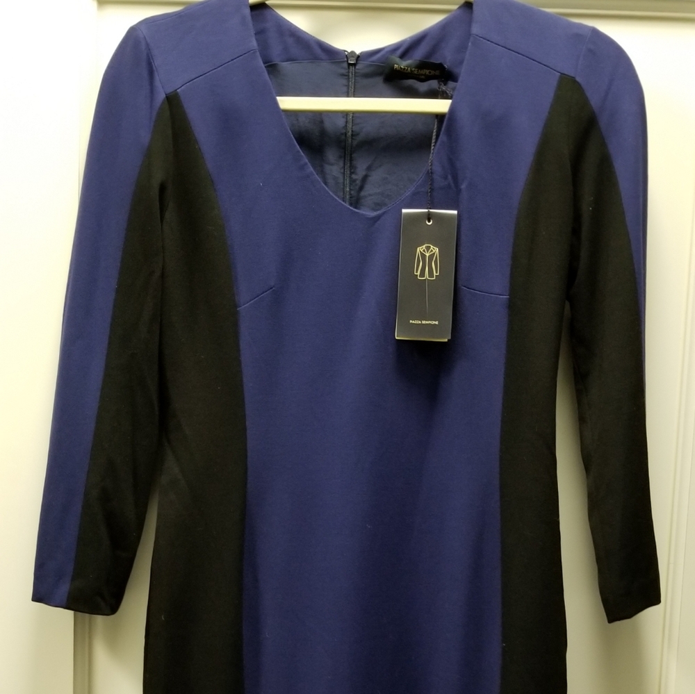 NWT Piazza Sempione color block dress